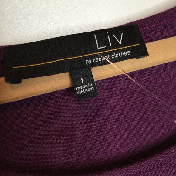 LIV by Habitat Tank in Plum Size 1 - Picture 3 of 7